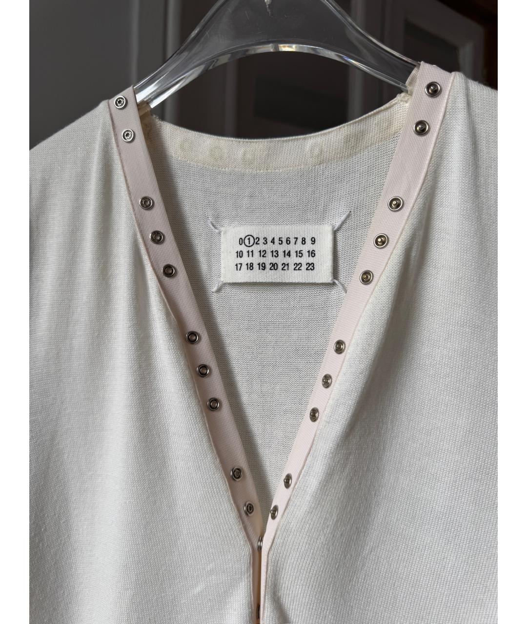 MAISON MARGIELA Белая хлопковая майка, фото 3