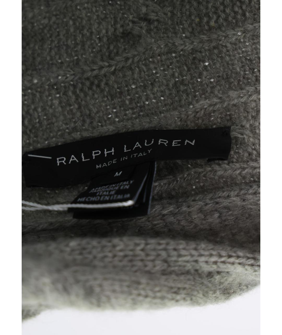 RALPH LAUREN Серый кашемировый кардиган, фото 3