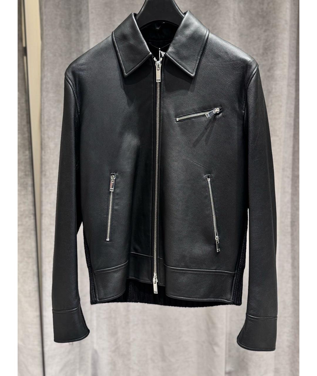 VALENTINO Черная кожаная куртка, фото 8