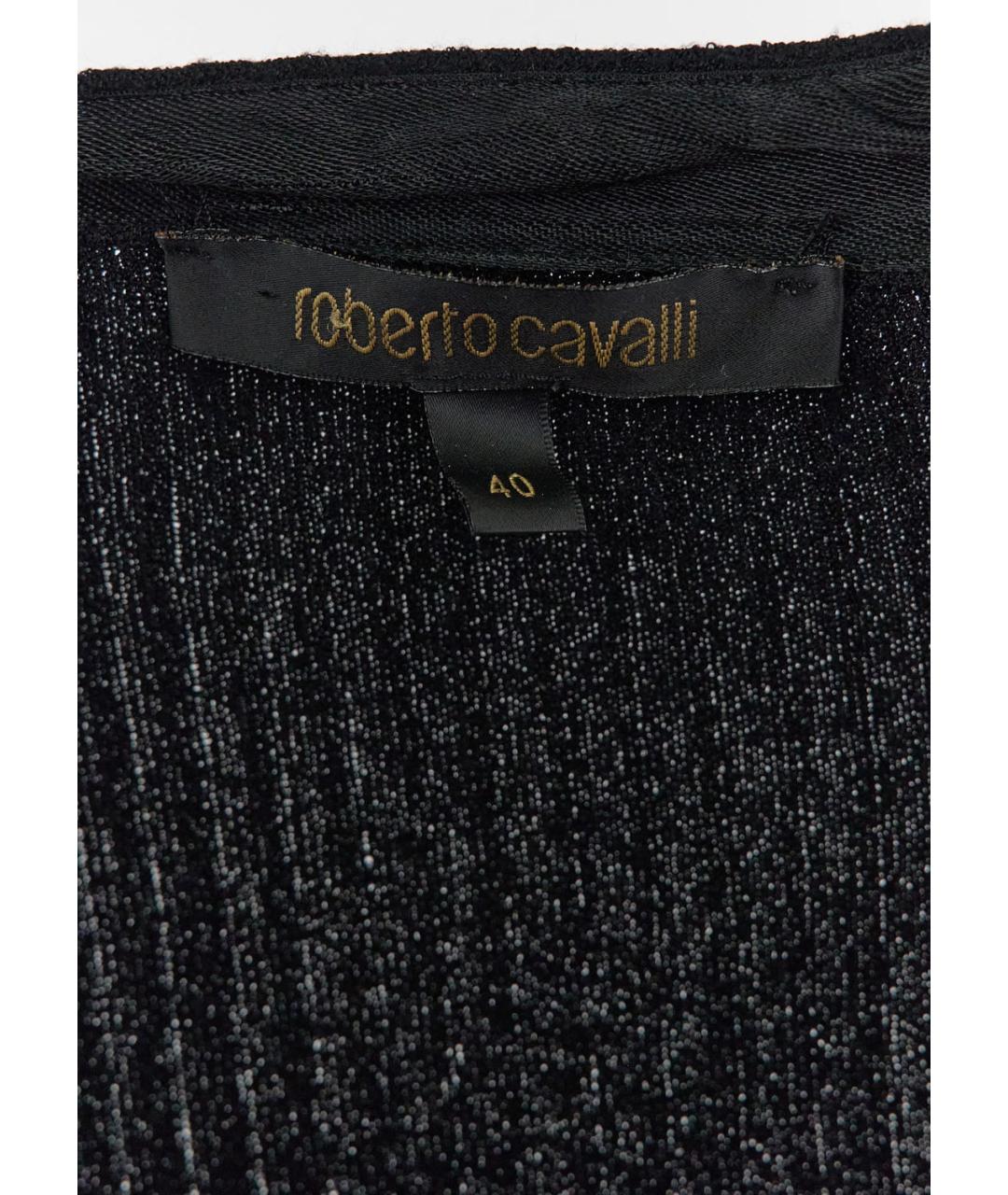 ROBERTO CAVALLI Черный вискозный кардиган, фото 3