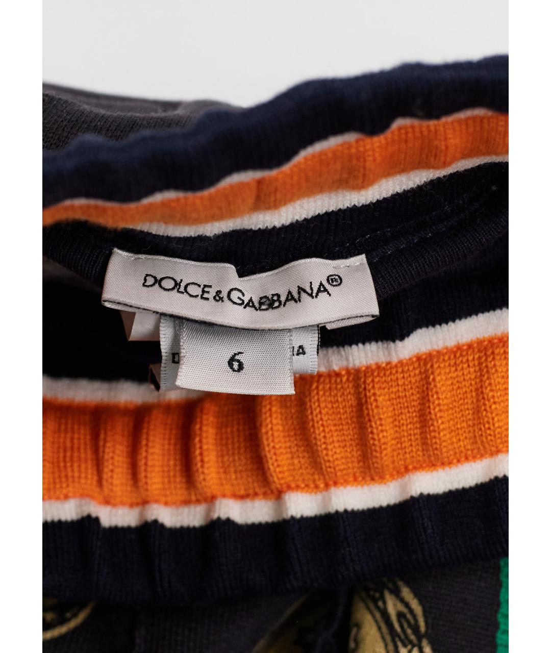 DOLCE&GABBANA Мульти хлопковые брюки и шорты, фото 3