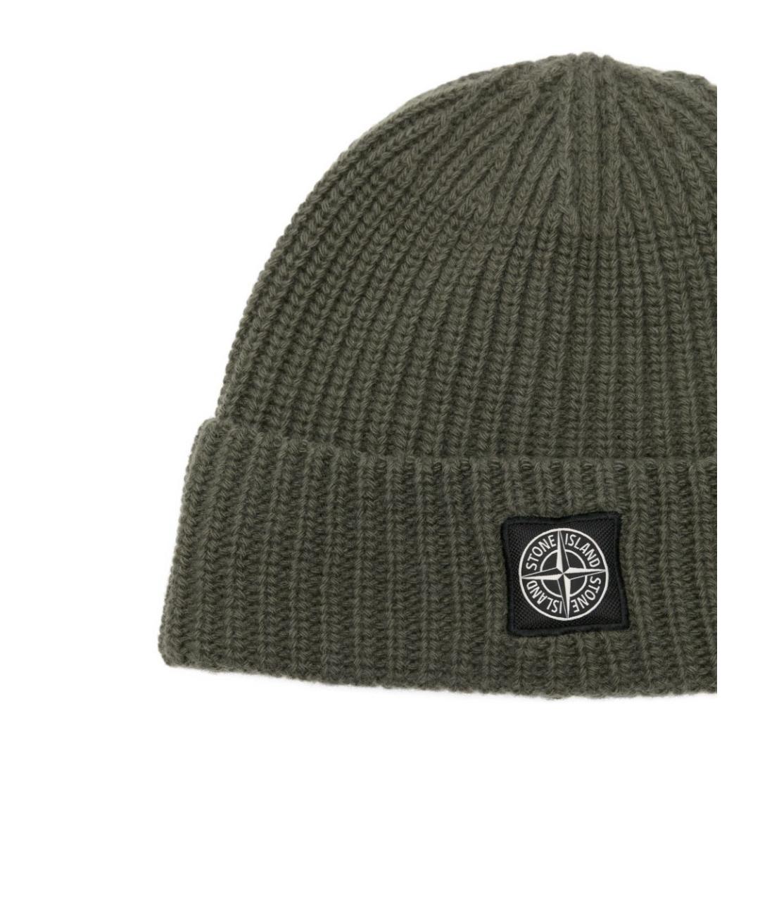 STONE ISLAND Зеленая шапка, фото 2