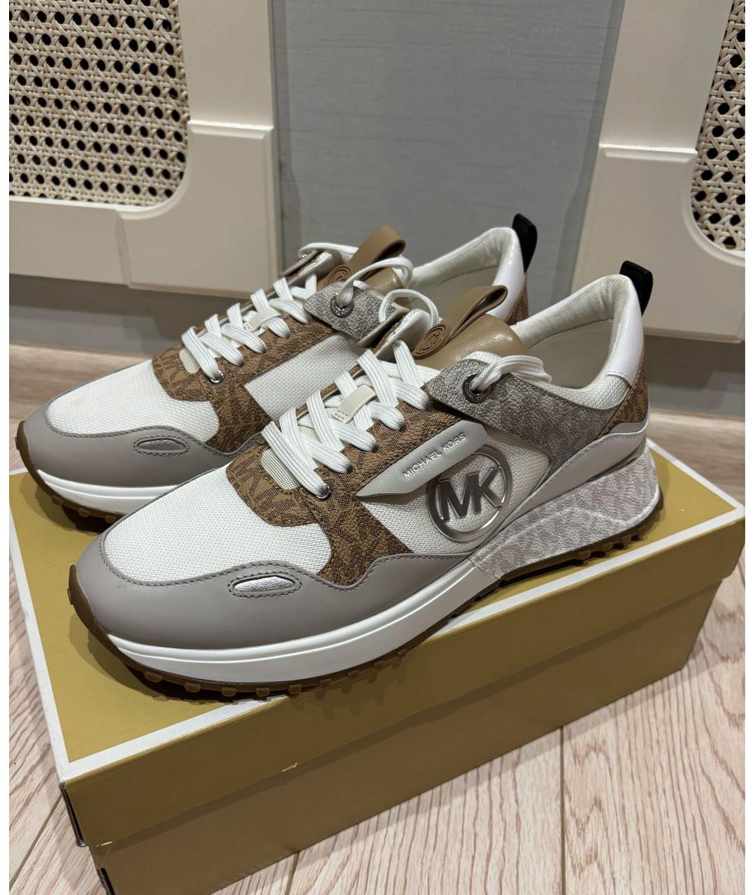 MICHAEL KORS Бежевые кроссовки, фото 6