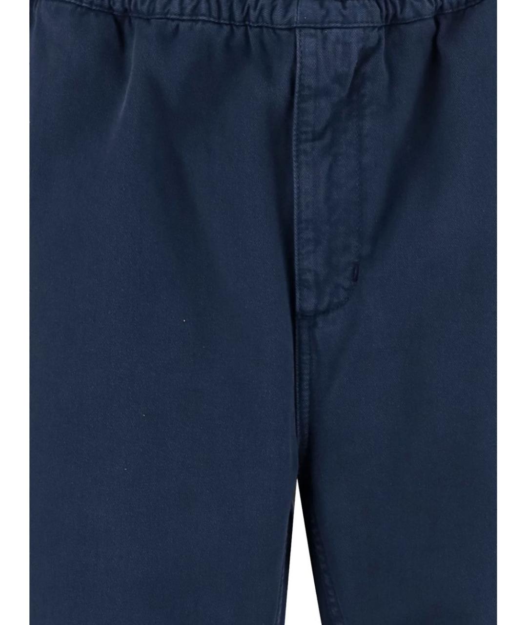 CARHARTT WIP Синие хлопковые повседневные брюки, фото 3