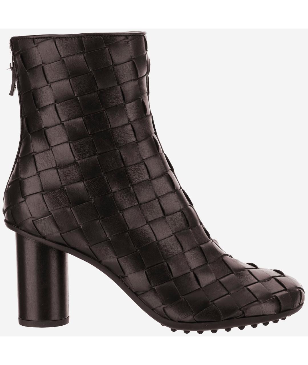 BOTTEGA VENETA Коричневые кожаные ботильоны, фото 5