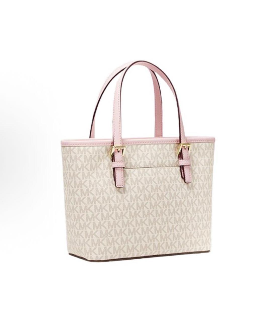MICHAEL KORS Белая сумка тоут из искусственной кожи, фото 2