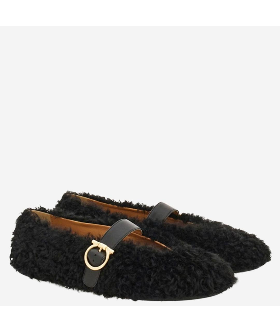 FERRAGAMO Черные балетки, фото 2