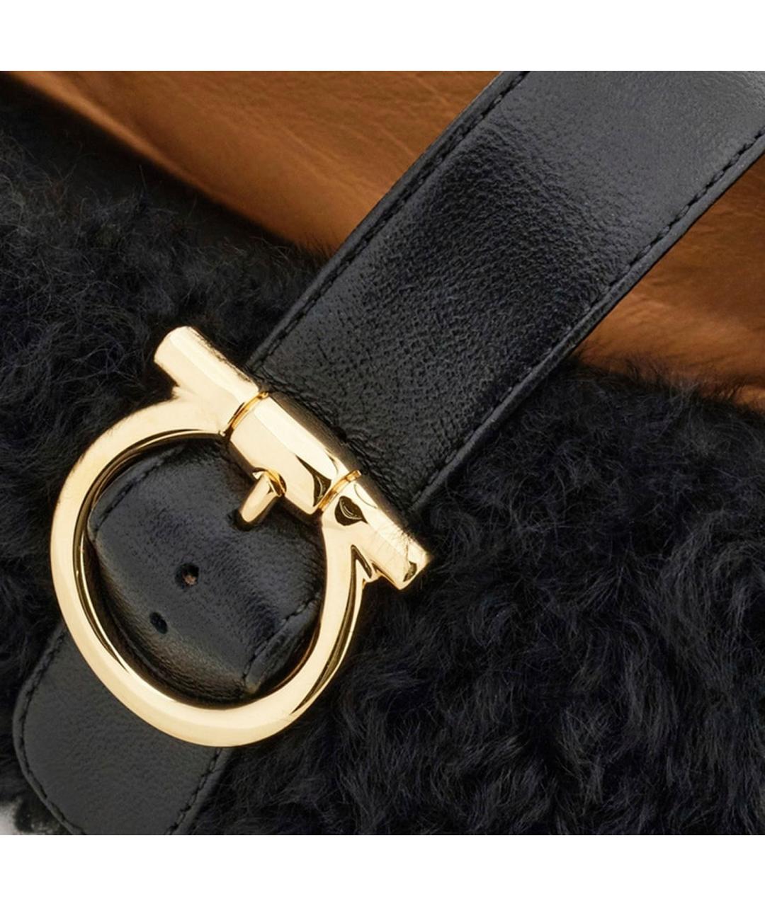 FERRAGAMO Черные балетки, фото 4