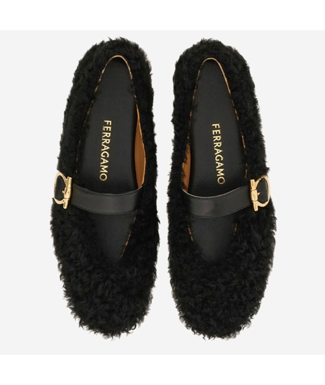 FERRAGAMO Черные балетки, фото 3