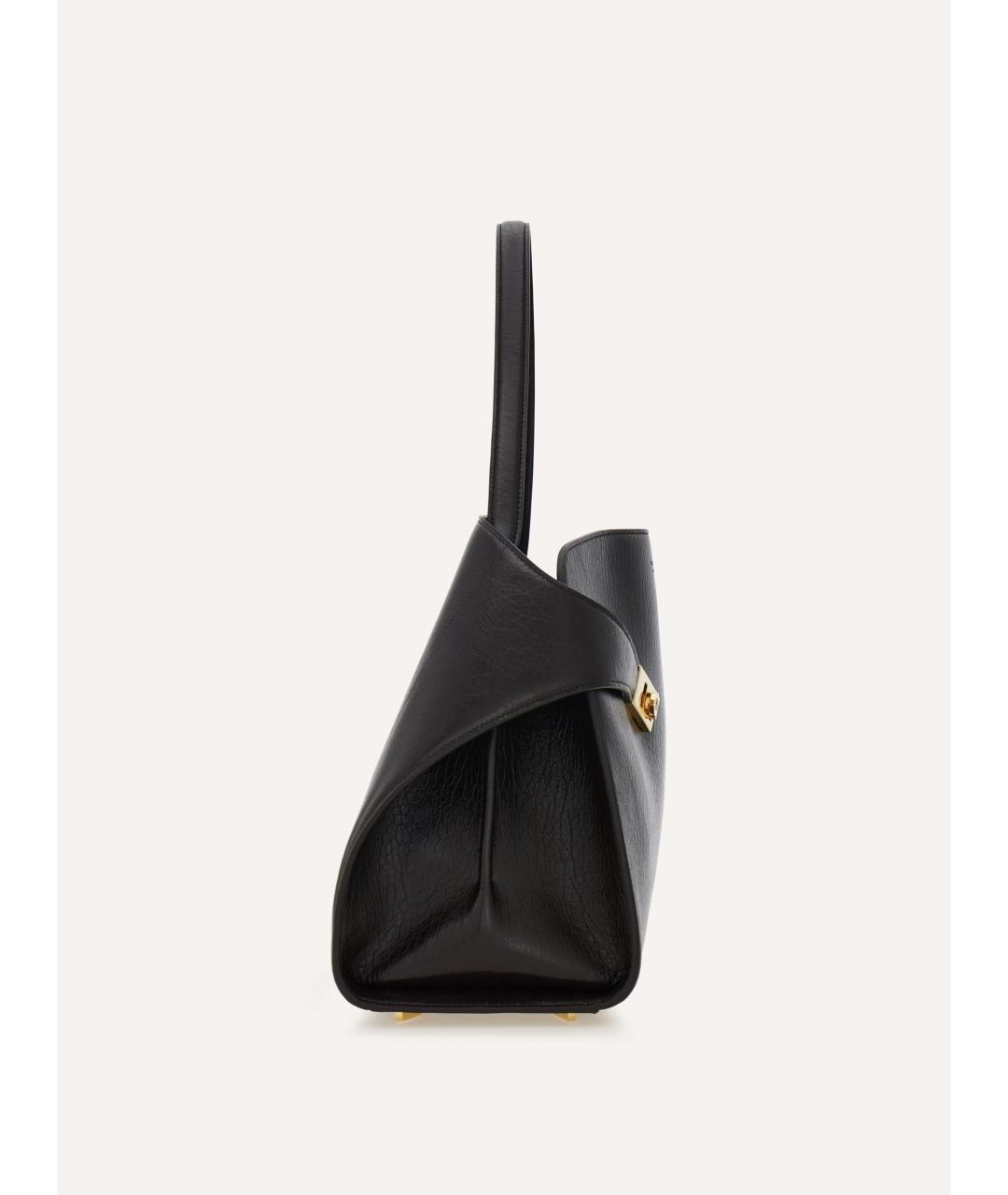 FERRAGAMO Черная кожаная сумка тоут, фото 2