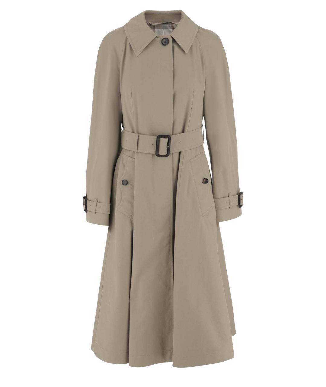 BURBERRY Бежевый хлопковый тренч/плащ, фото 1