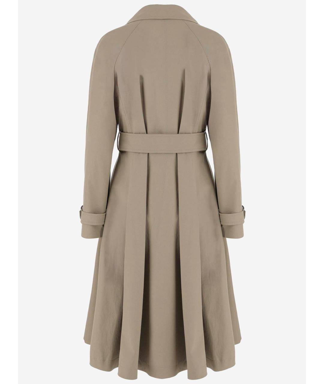 BURBERRY Бежевый хлопковый тренч/плащ, фото 2