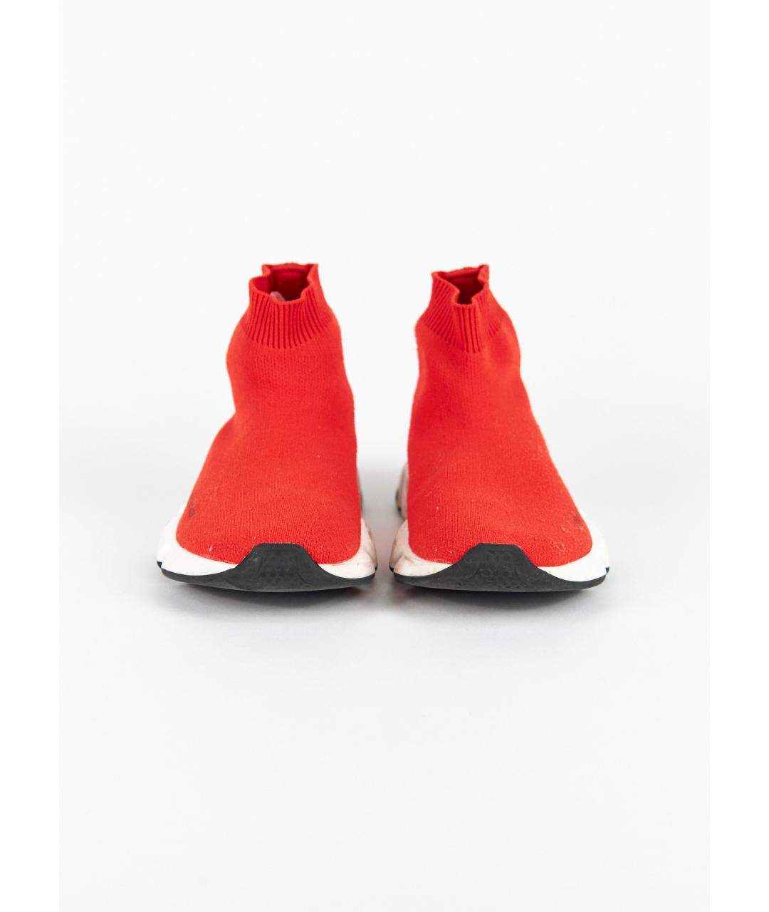 BALENCIAGA Красные текстильные кеды, фото 2
