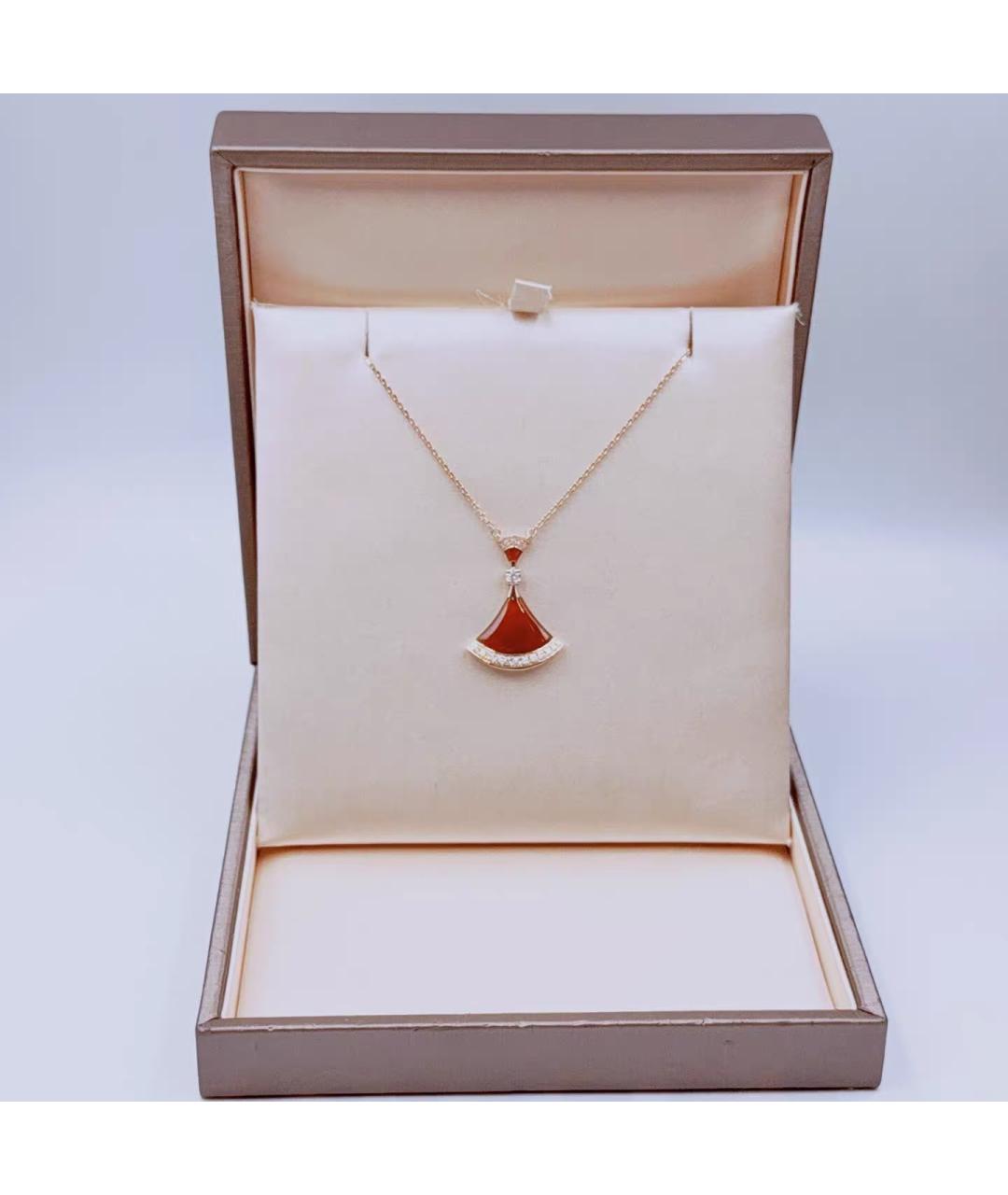 BVLGARI Красное колье из розового золота, фото 3