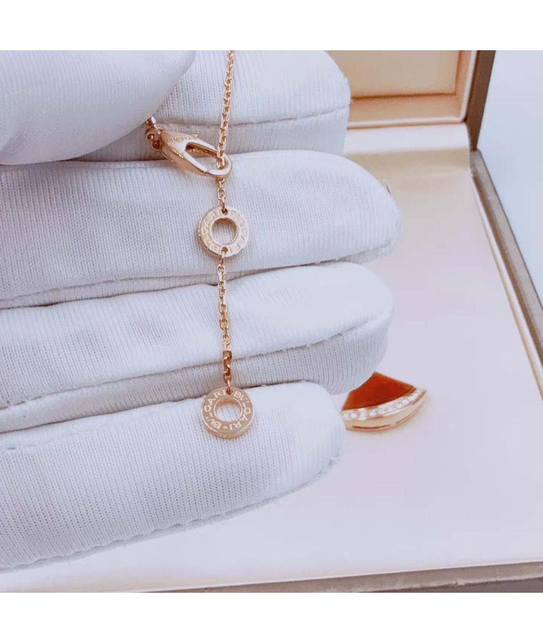 BVLGARI Красное колье из розового золота, фото 5