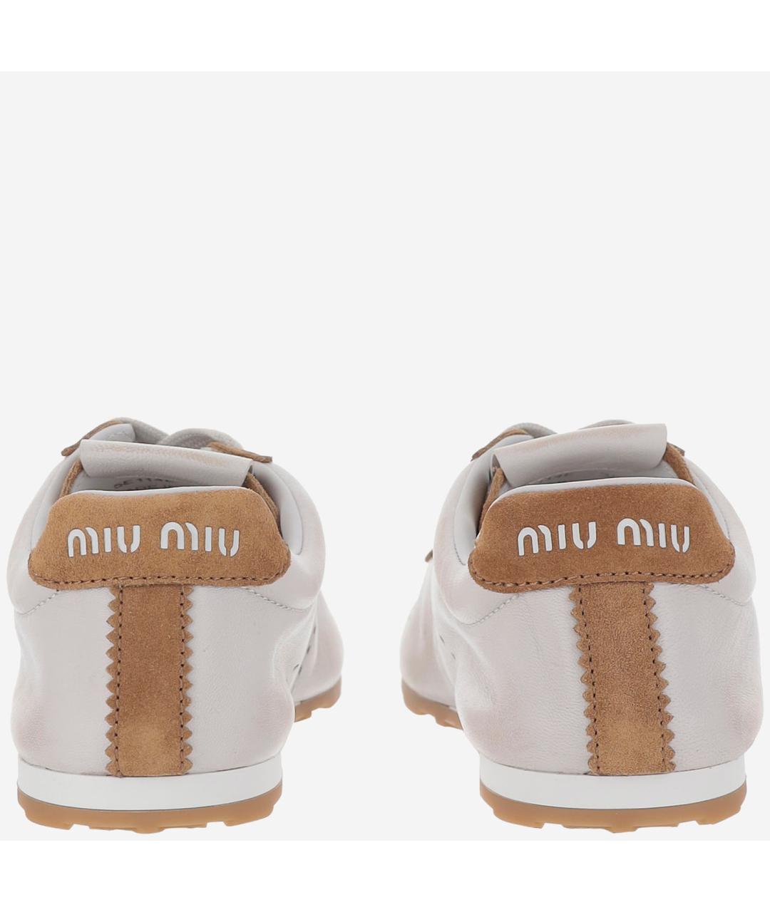 MIU MIU Кожаные кроссовки, фото 4