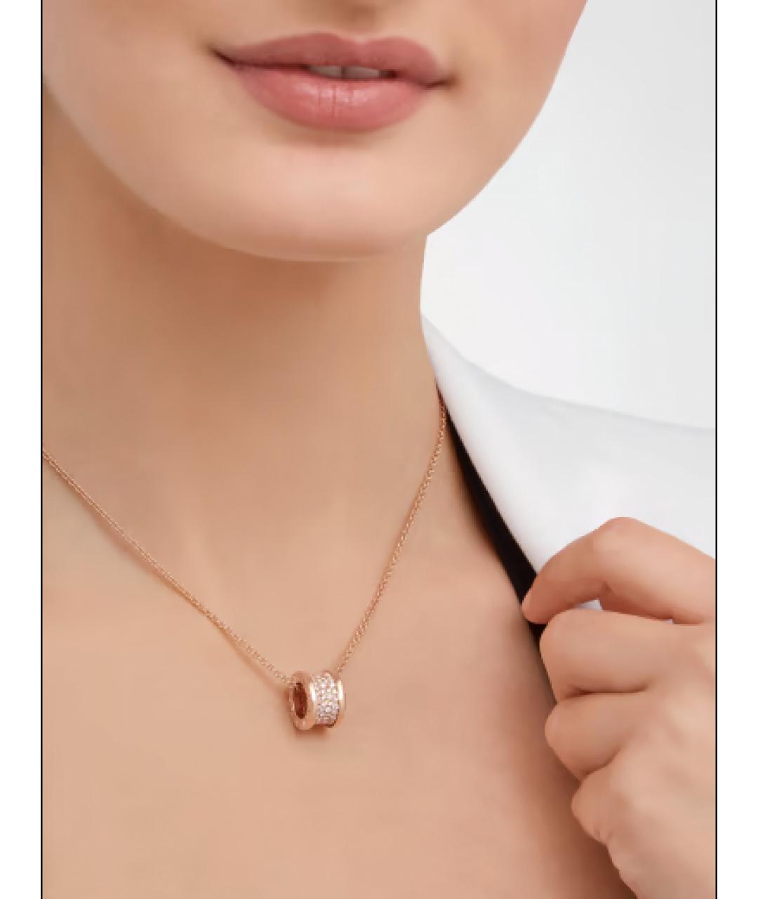 BVLGARI Золотая подвеска из розового золота, фото 3
