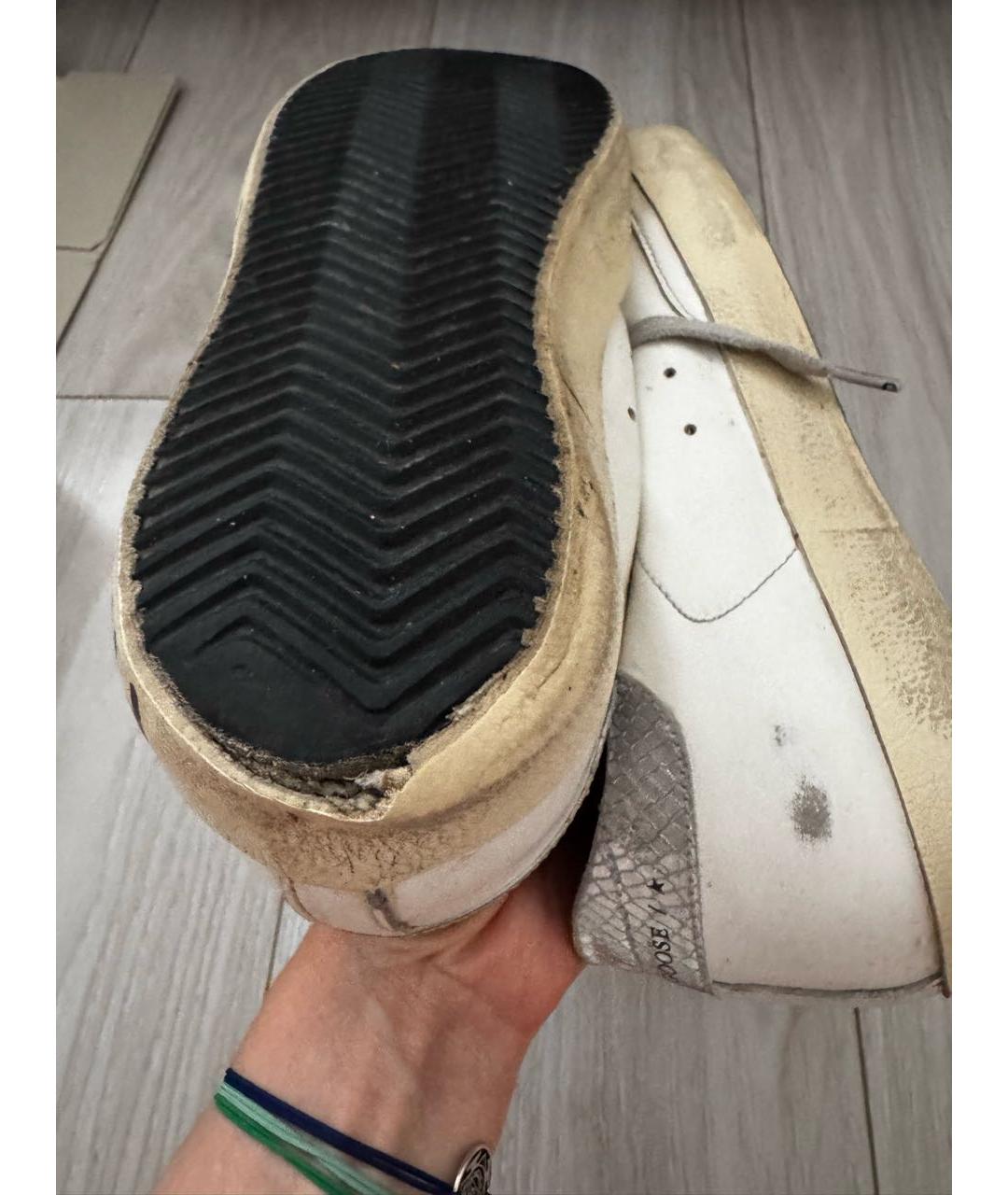 GOLDEN GOOSE DELUXE BRAND Белые кожаные кеды, фото 6