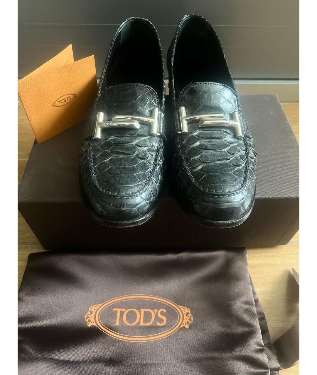 TOD'S Лоферы из экзотической кожи, фото 5