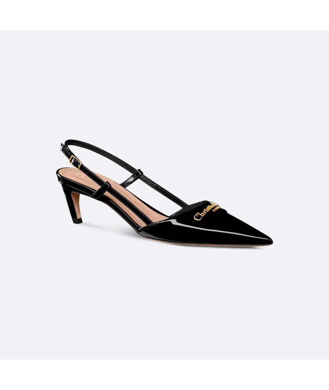 CHRISTIAN DIOR Черные туфли из лакированной кожи, фото 6
