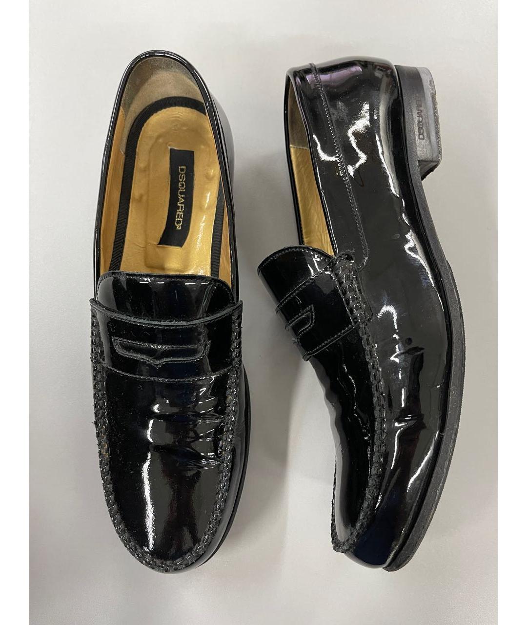 DSQUARED2 Черные туфли из лакированной кожи, фото 3