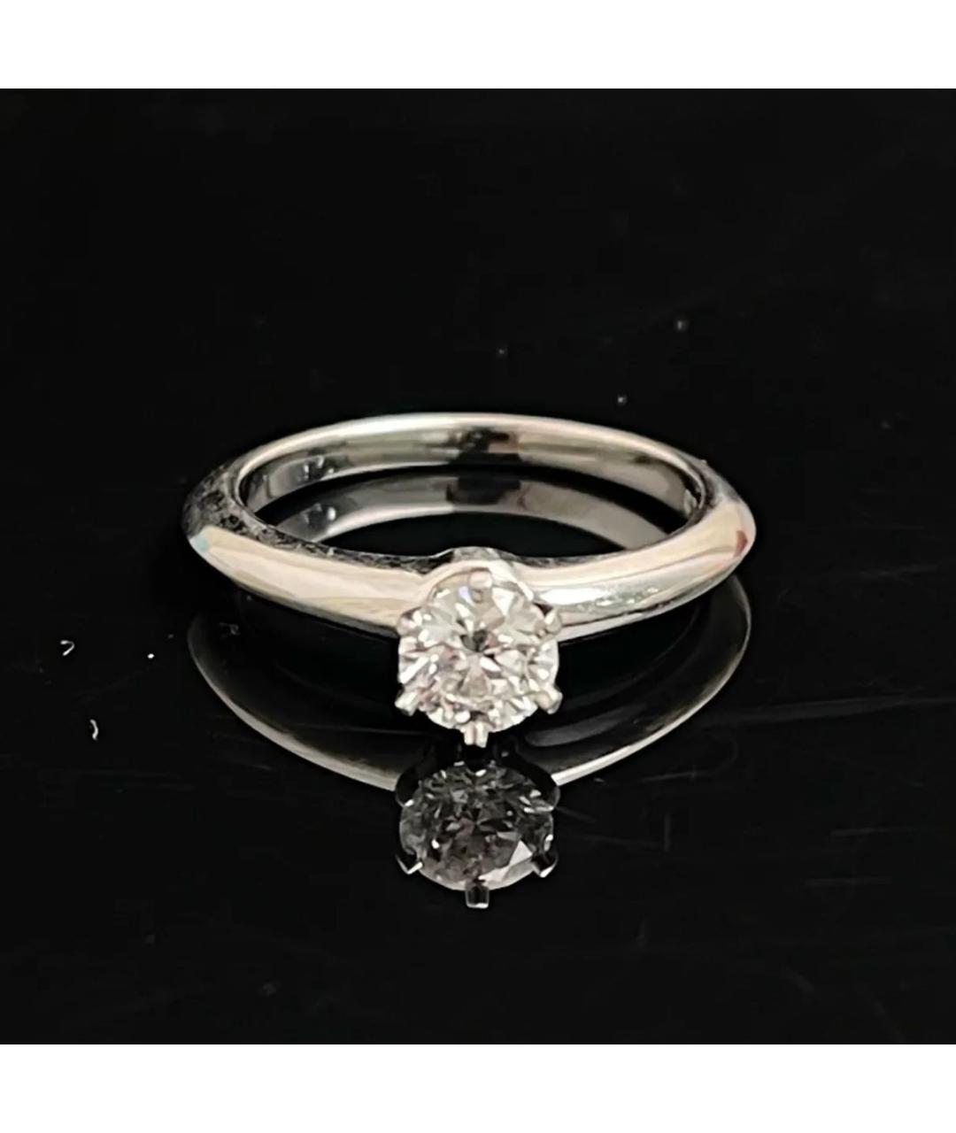 TIFFANY&CO Серебряное платиновое кольцо, фото 3