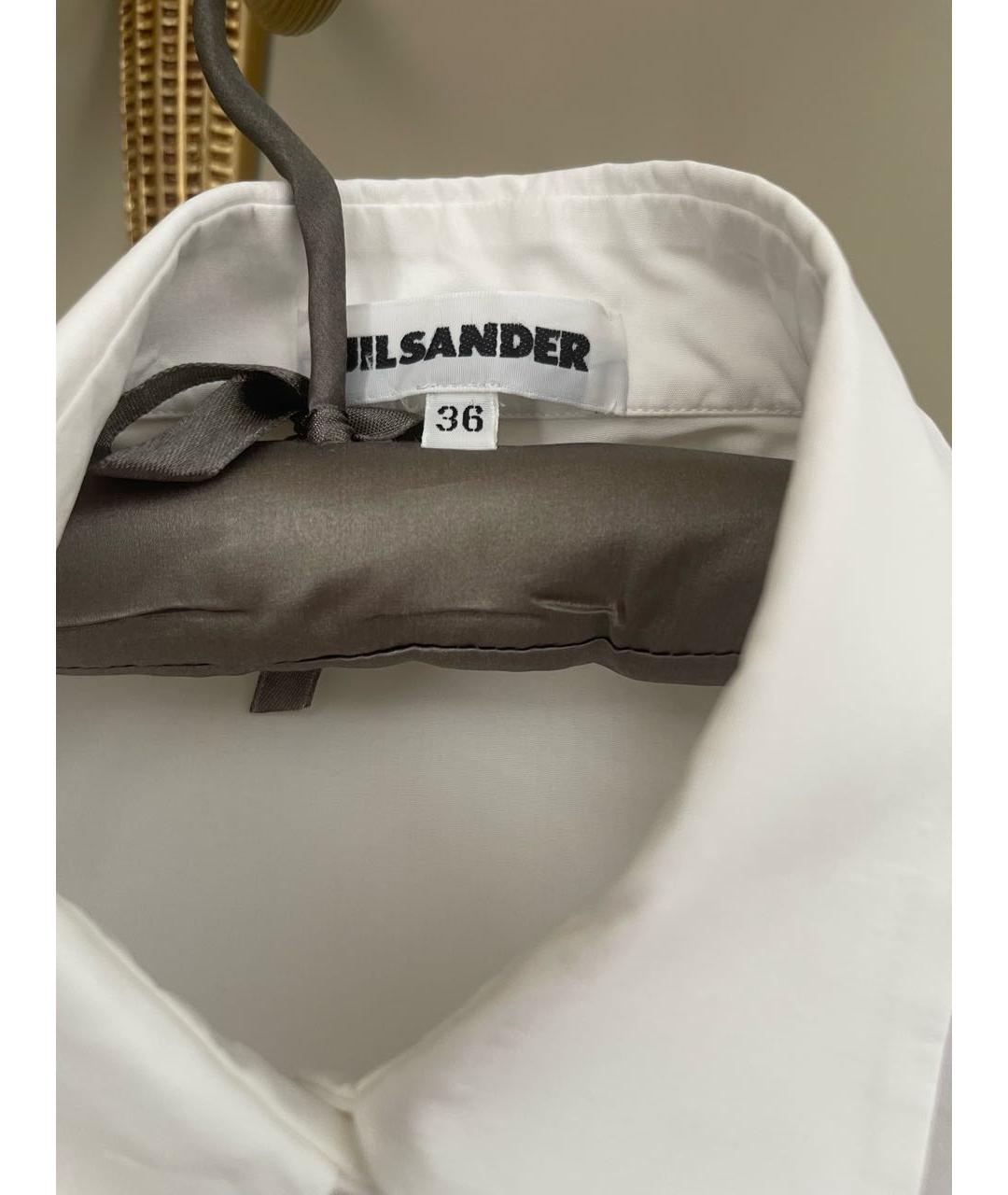 JIL SANDER Белая хлопковая рубашка, фото 3