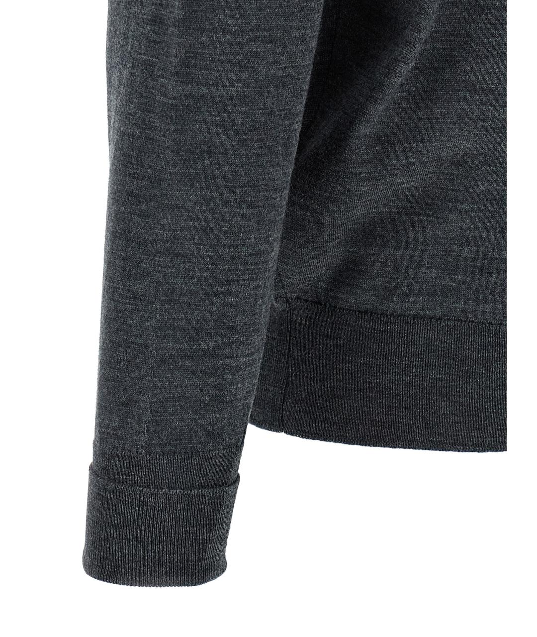 JOHN SMEDLEY Серый шерстяной джемпер / свитер, фото 4