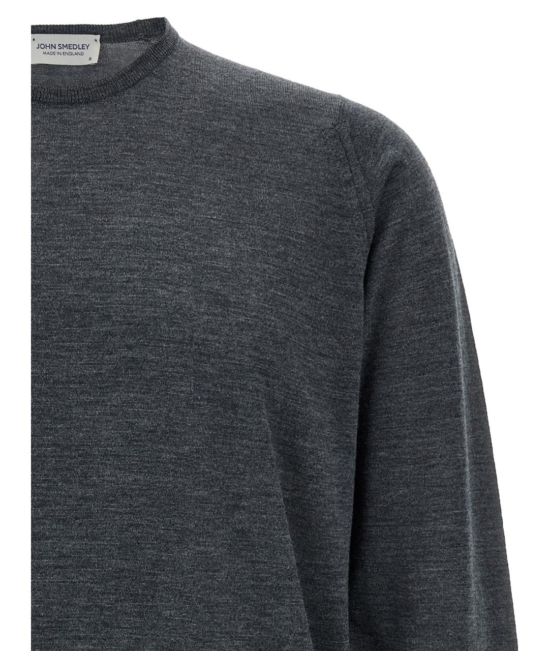 JOHN SMEDLEY Серый шерстяной джемпер / свитер, фото 3