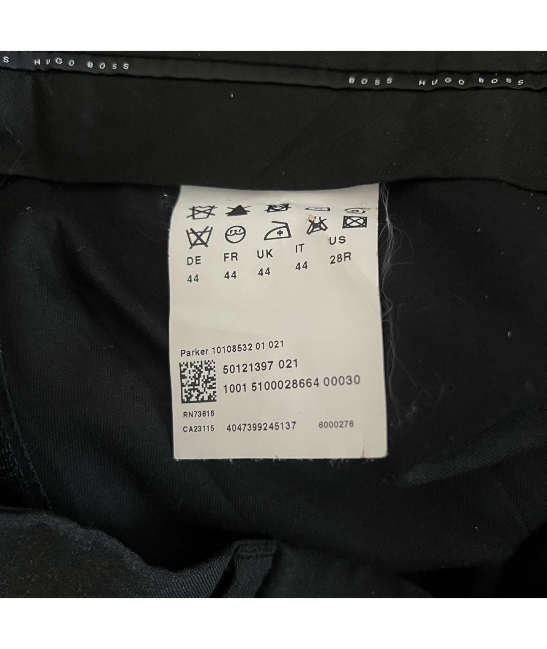 HUGO BOSS Черные шерстяные классические брюки, фото 5