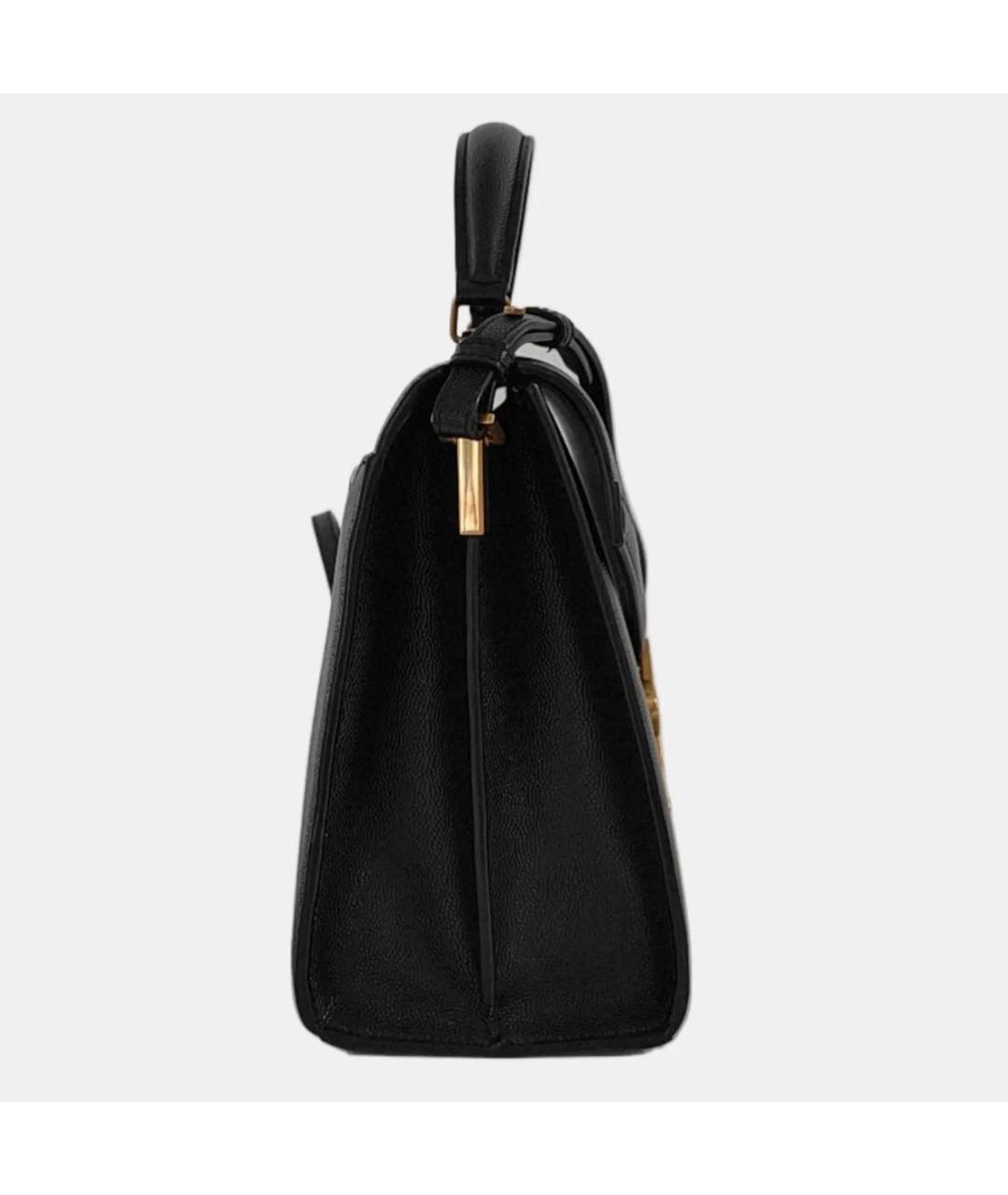 SAINT LAURENT Черная кожаная сумка через плечо, фото 3