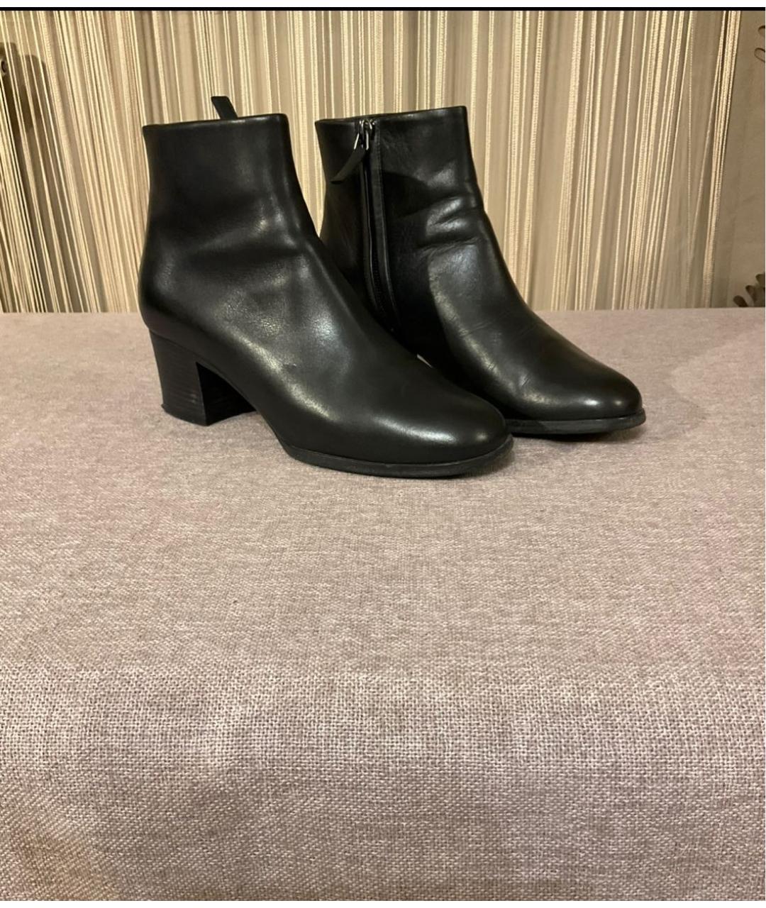 CHANEL Черные кожаные полусапоги, фото 2
