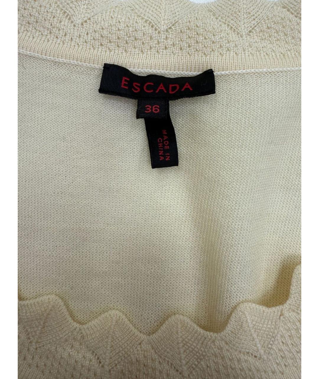 ESCADA Бежевая шерстяная майка, фото 3