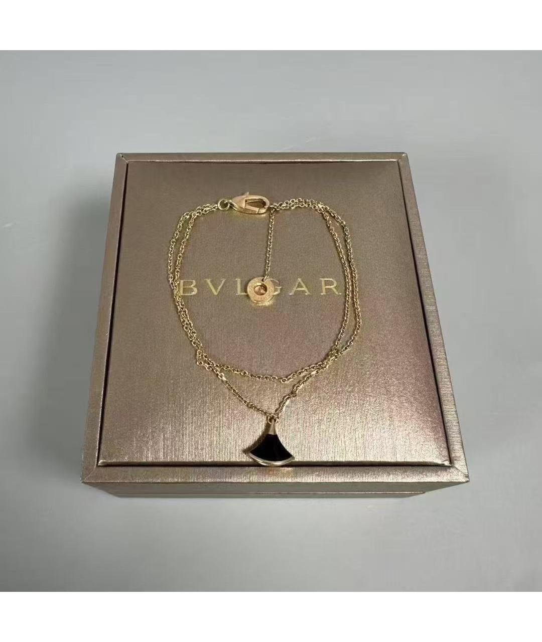 BVLGARI Черный браслет из розового золота, фото 6