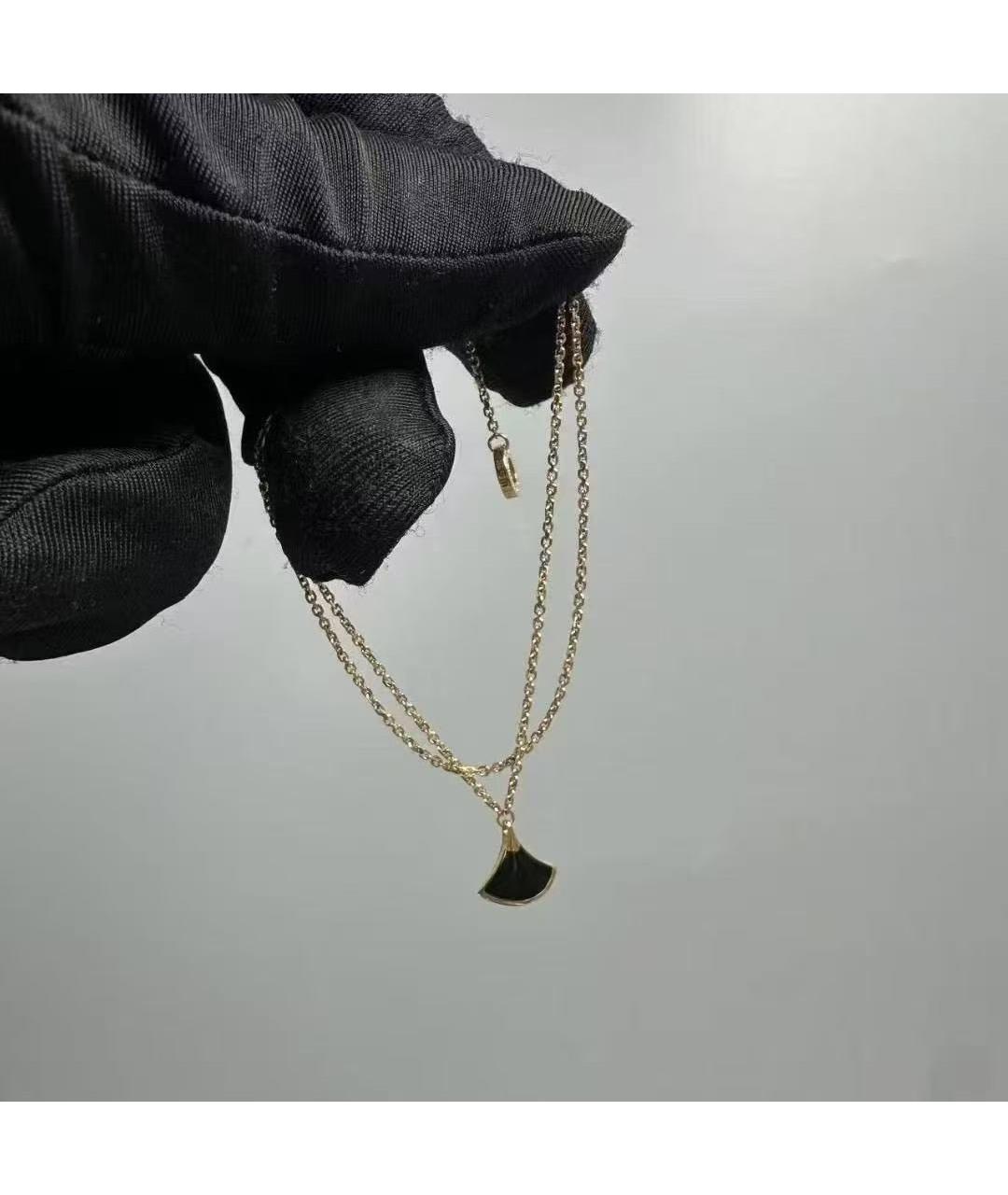 BVLGARI Черный браслет из розового золота, фото 5