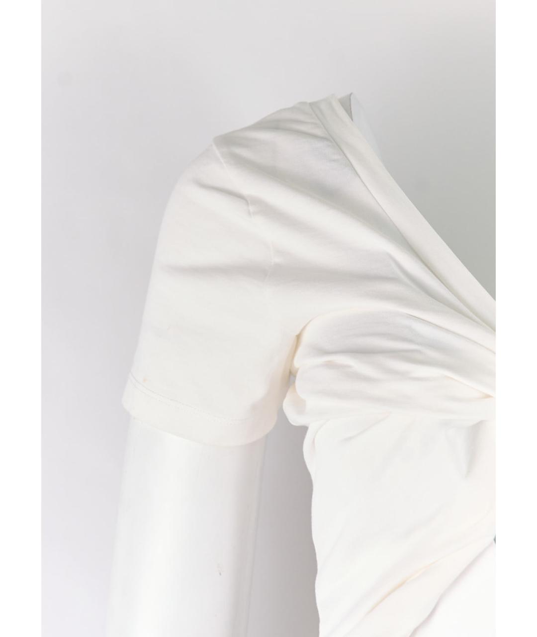 JACQUEMUS Белая хлопковая футболка, фото 5