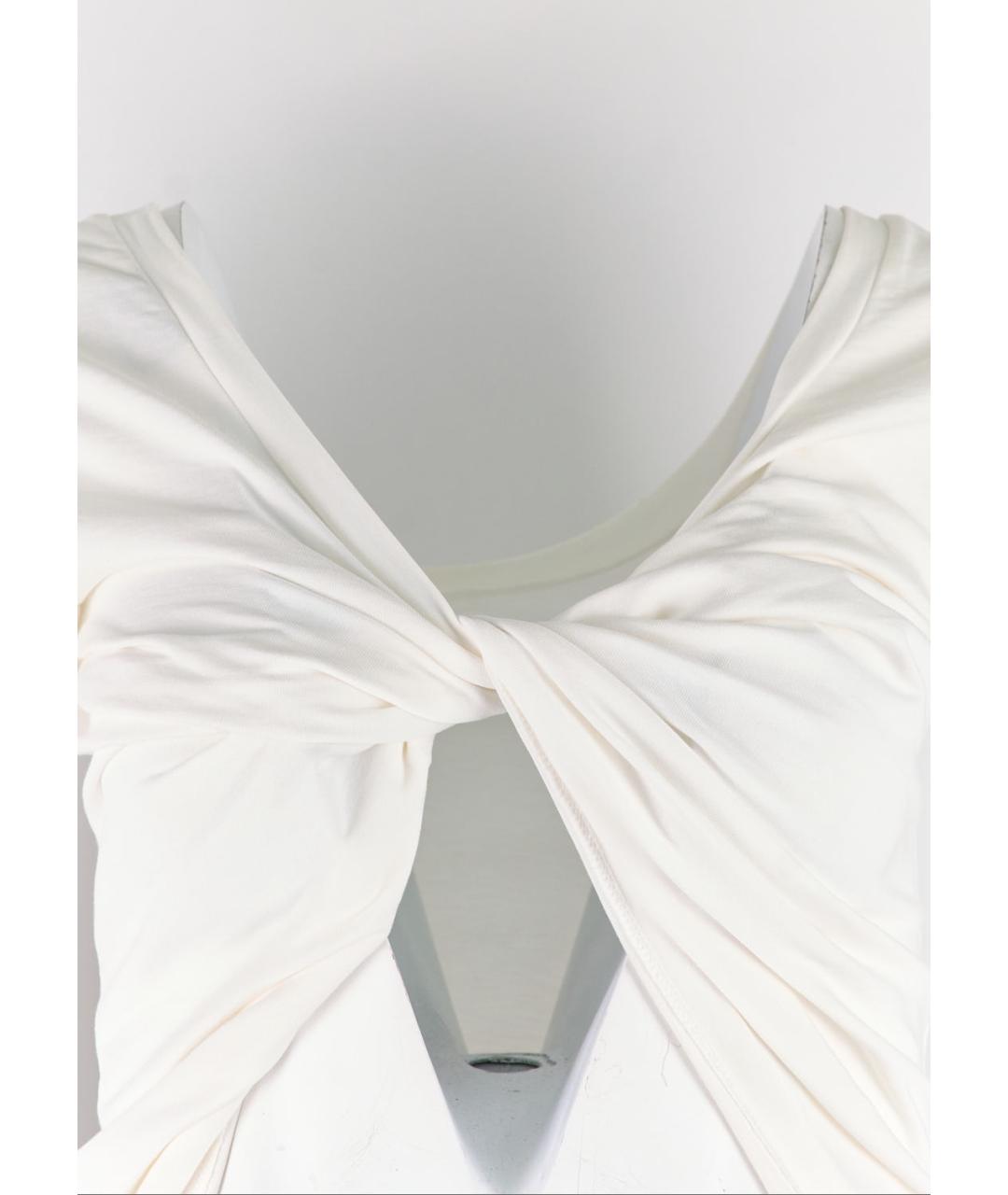 JACQUEMUS Белая хлопковая футболка, фото 4