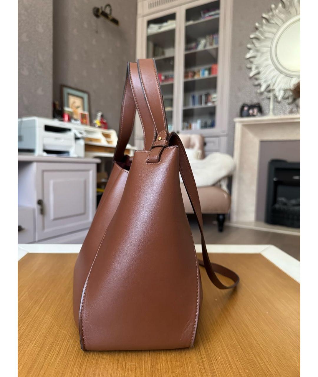 STELLA MCCARTNEY Коричневая сумка через плечо из искусственной кожи, фото 6