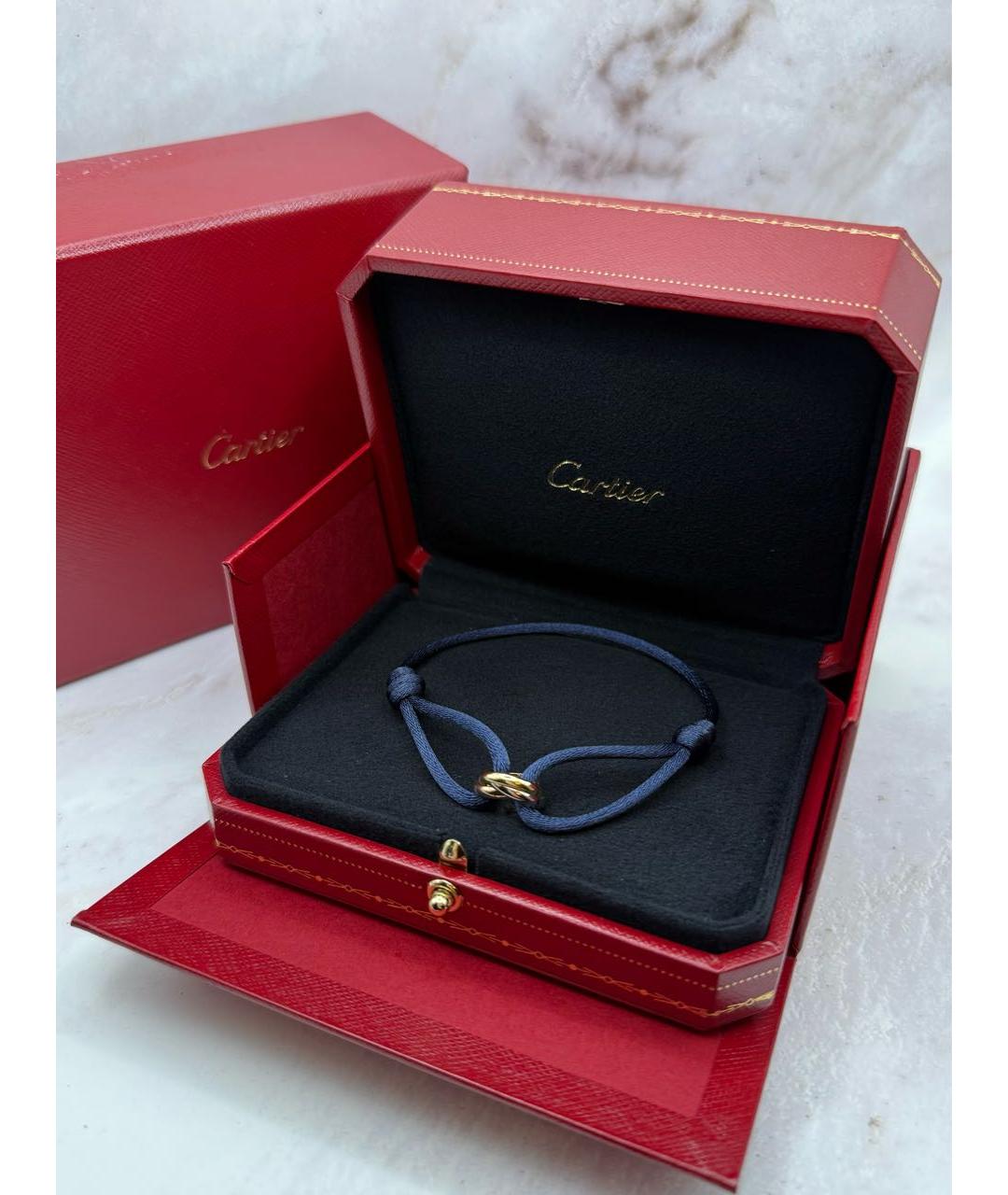 CARTIER Темно-синий браслет из желтого золота, фото 5