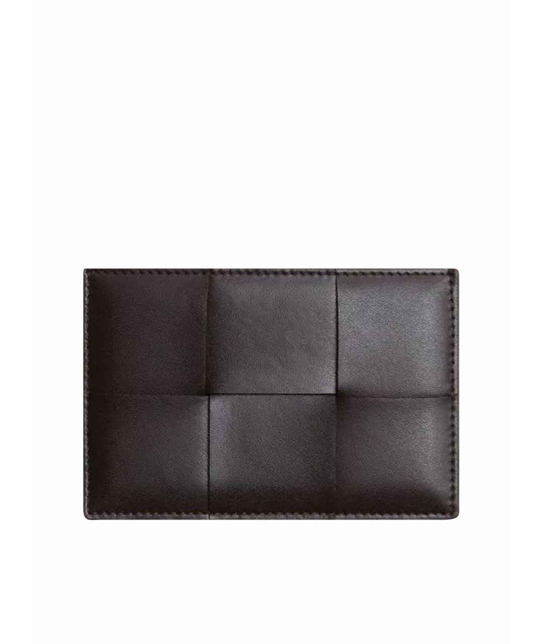 BOTTEGA VENETA Коричневый кожаный кардхолдер, фото 1