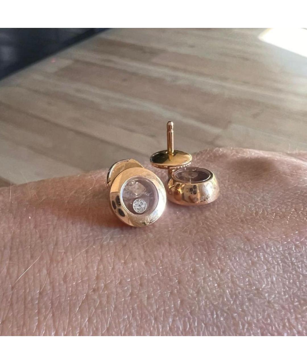 CHOPARD Золотые серьги из розового золота, фото 2