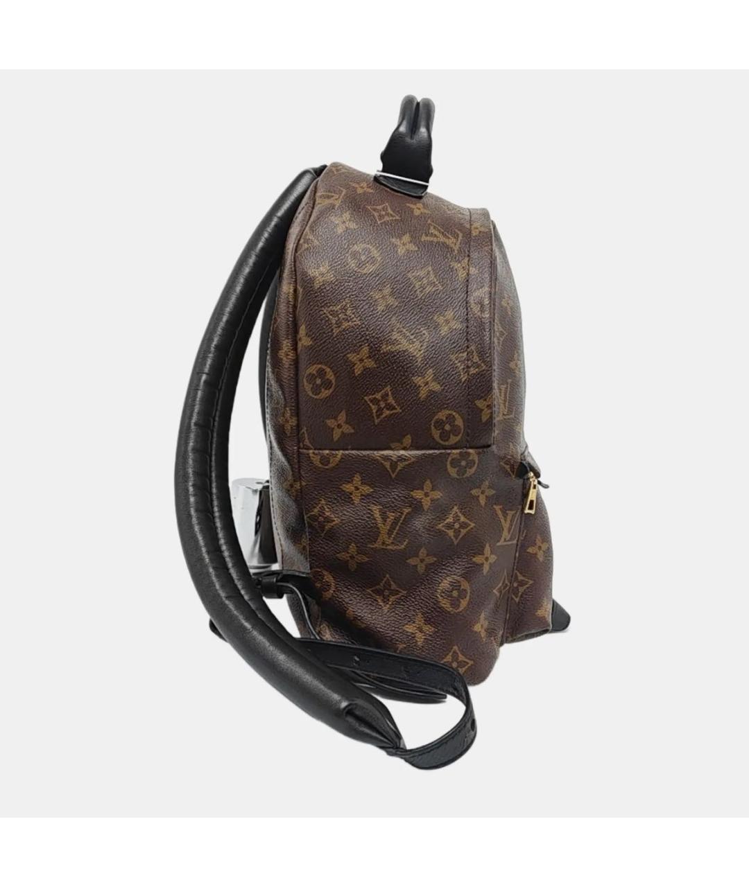 LOUIS VUITTON Коричневый кожаный рюкзак, фото 3