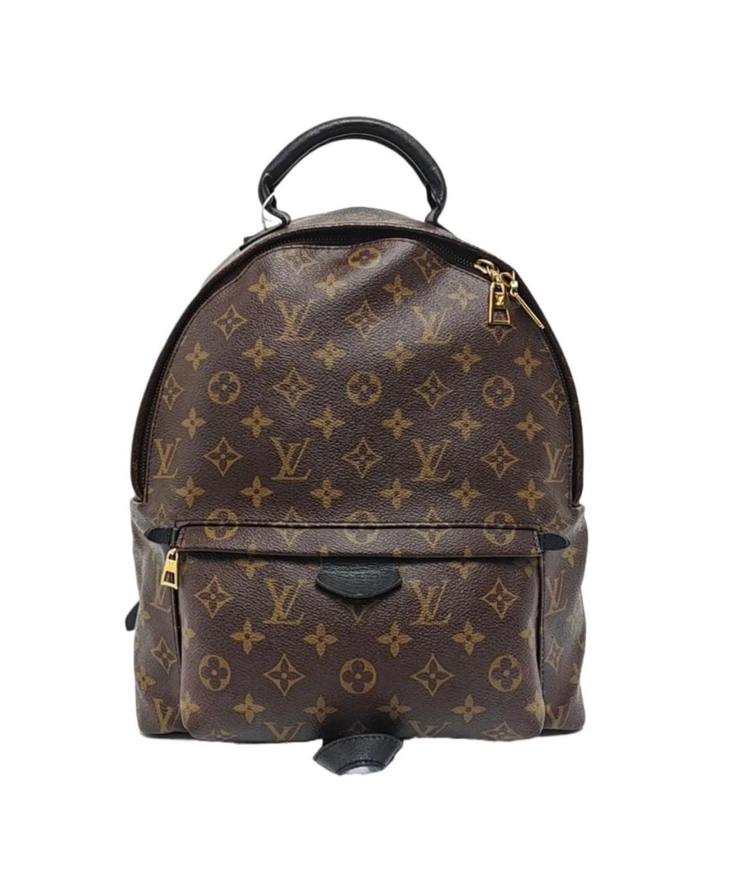 LOUIS VUITTON Коричневый кожаный рюкзак, фото 9