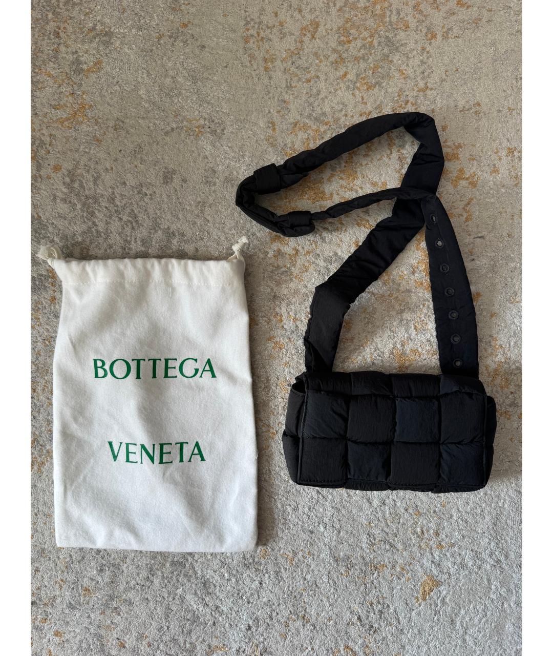 BOTTEGA VENETA Черная поясная сумка, фото 2