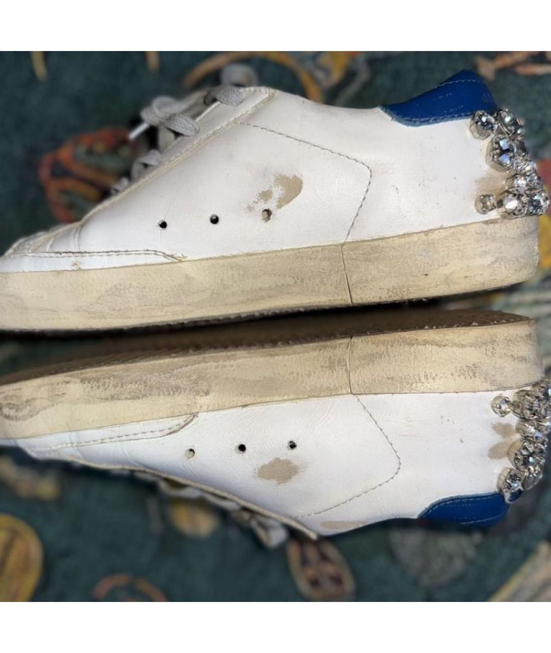 GOLDEN GOOSE DELUXE BRAND Белые кожаные кеды, фото 5