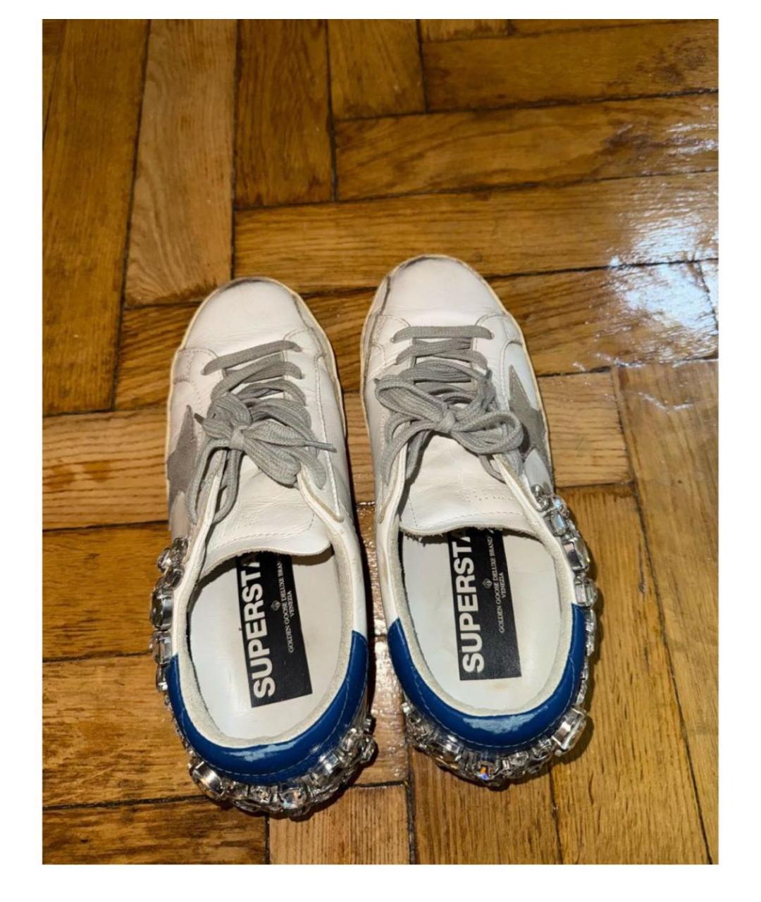 GOLDEN GOOSE DELUXE BRAND Белые кожаные кеды, фото 3