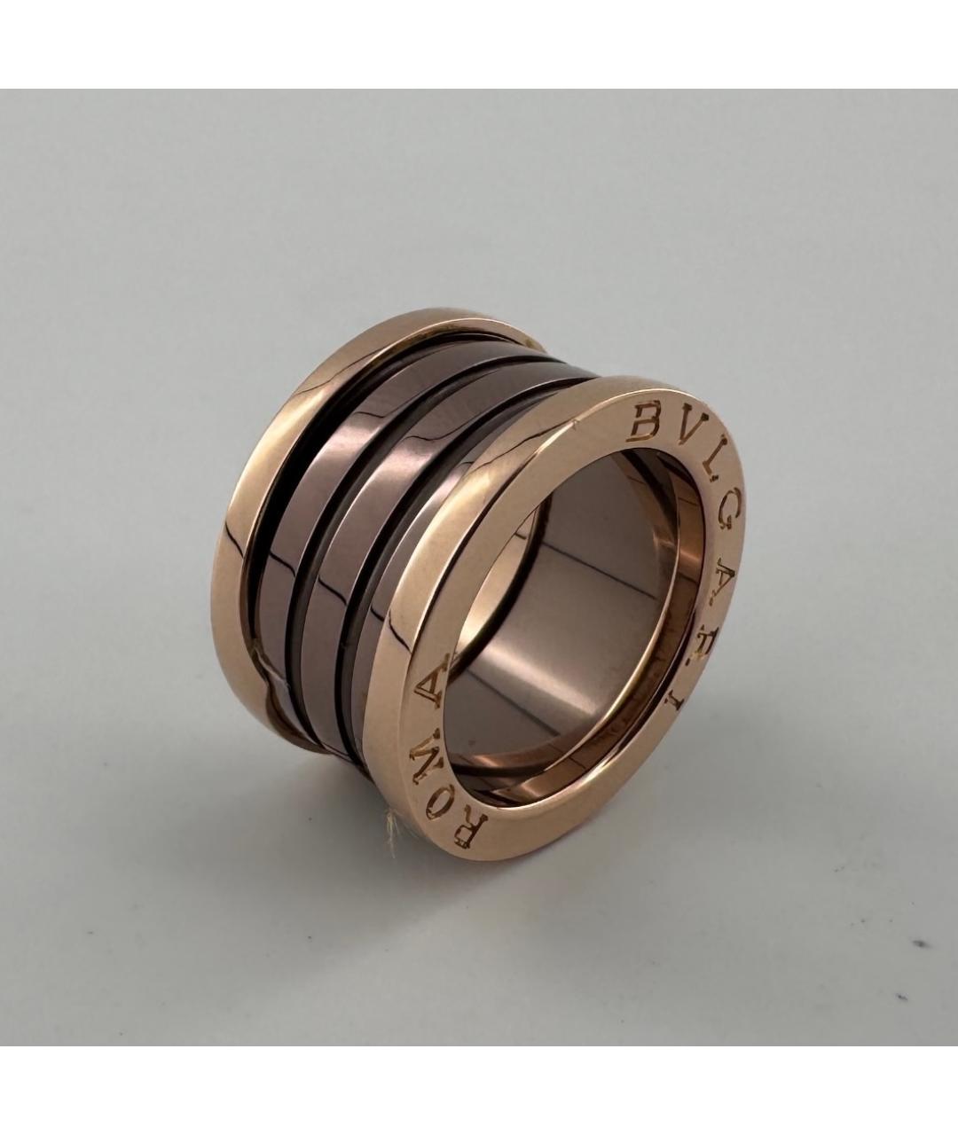 BVLGARI Коричневое кольцо из розового золота, фото 2