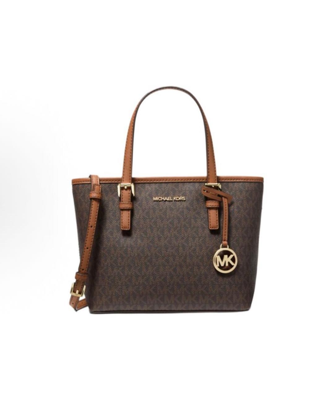 MICHAEL KORS Коричневая сумка тоут из искусственной кожи, фото 1