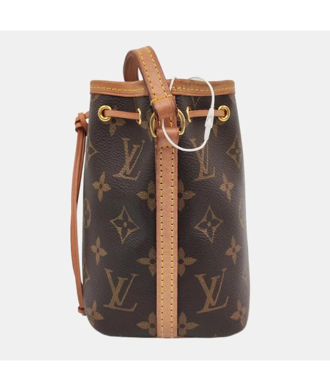 LOUIS VUITTON Коричневая кожаная сумка тоут, фото 2