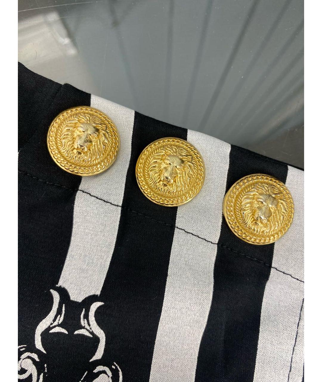 BALMAIN Черная хлопковая футболка, фото 4